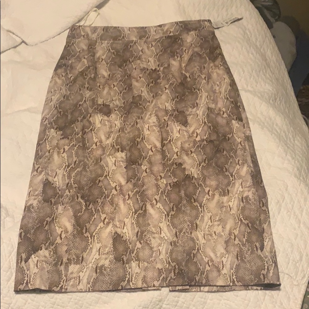 Snake pencil skirt